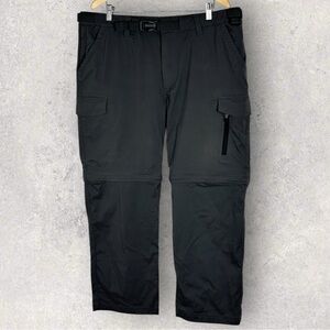 BC Clothing Expedition Convertible Hiking Cargo‎ Pants Mens XXL Dark Grey Travel